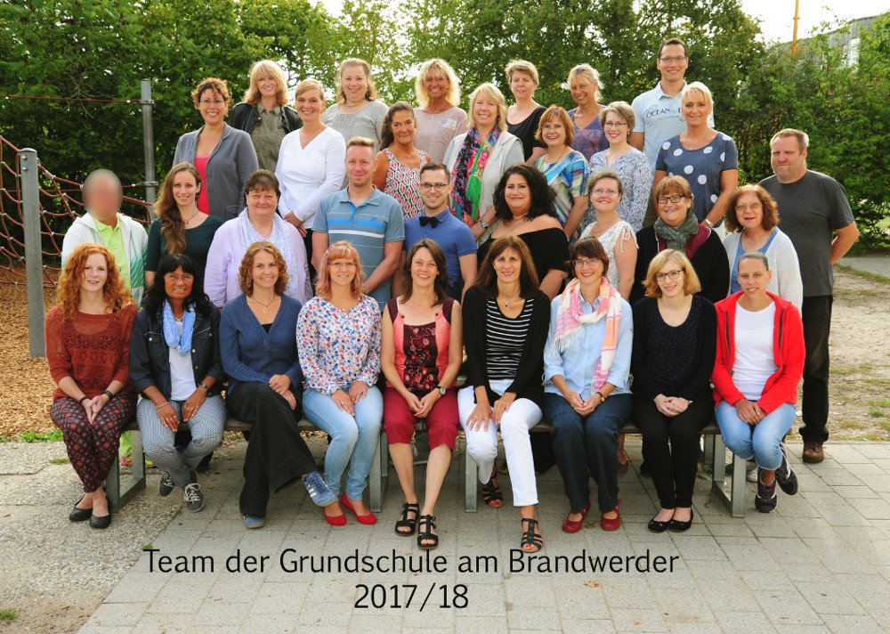 Team der Grundschule am Brandwerder vom Schuljahr 2017/2018.